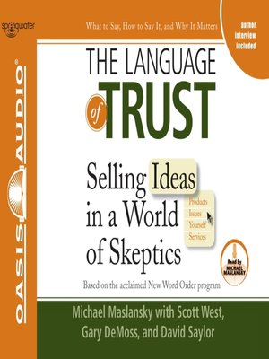 cover image of The Language of Trust